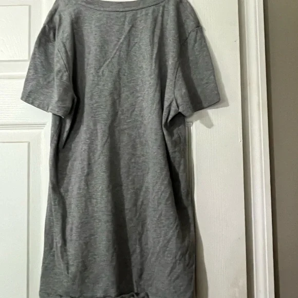 Calvin Klein Performance Stretch Short-Sleeved T-Shirt M EUC Gray Grey White - Picture 2 of 5